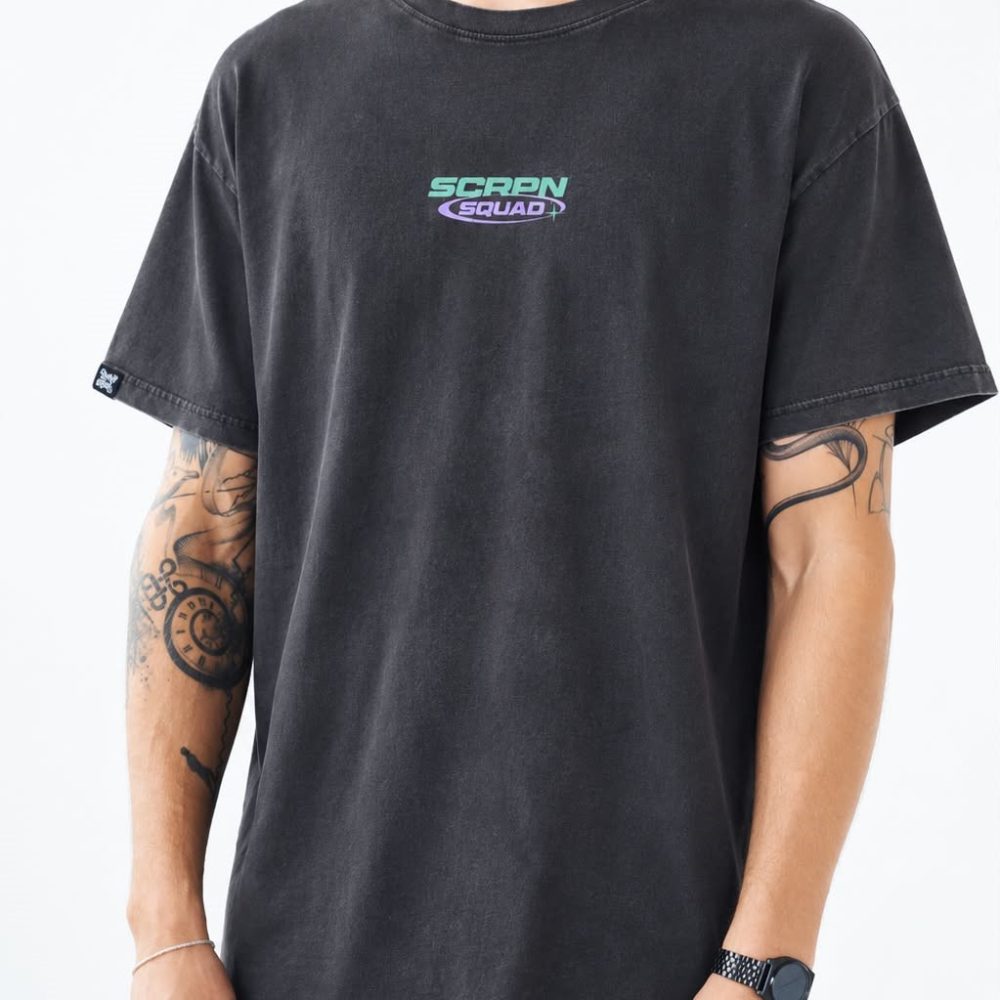 Mozine Tee /Stonewash Black/